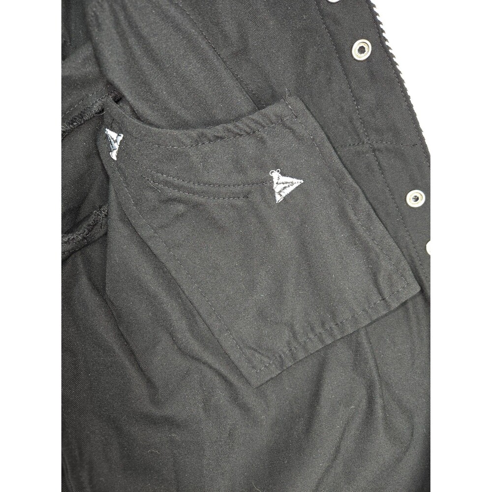 Scully Gunfighter Black White Embroidered Men's Medium Pearl Snap Western Shirt - Picture 9 of 10